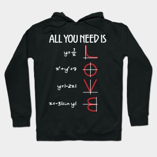 All You Need Is Love Math Hoodie